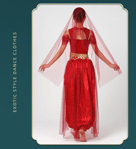 Nuevos Disfraces de Princesa India para Niñas, para Actuaciones de Danza <span class=keywords><strong>Bollywood</strong></span>, 100% Poliéster, Talla Única - Product Image 3