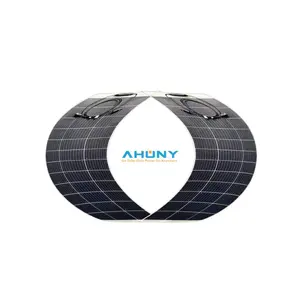 Good quality Waterproof New fashion 100w flex solar panel HJT solar cell semi flexible solar panel Off Grid for RVs boats camper