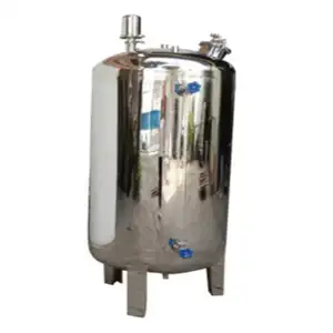 0.5T 1T 1.5T 2.0T Stainless Steel 304 316 Buffer Tank Storage Water Tank With Round Shape