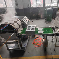 Machine automatique à rouleaux de printemps/roti au gaz/électricité, moteur en acier inoxydable de qualité alimentaire, haute efficacité pour la fabrication d'injera et de wrappers de lumpia