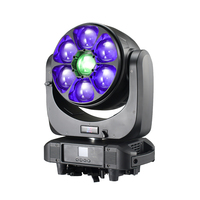 China fornecedor lvd certificação led profissional palco decoração 60w rgbw 4-em-1 zoom 7x60w dj iluminação lavagem luz palco