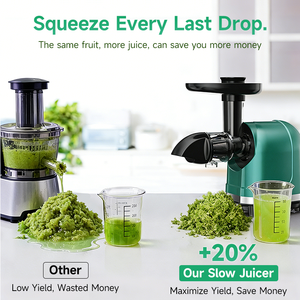 Extracteur de jus à froid multifonctionnel pour fruits et légumes, facile à nettoyer, à pression lente pour usage domestique - Product Image 3