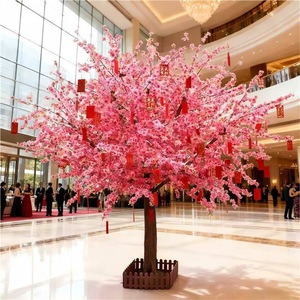 Handcrafted <b>artificial</b> cherry blossom <b>tree</b> ideal for indoor home decoration and landscape embellishment - Product Image 4