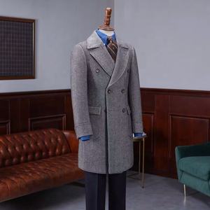 Commercio all'ingrosso Degli Uomini <span class=keywords><strong>Cappotto</strong></span> di lana del <span class=keywords><strong>cappotto</strong></span> di trincea MTM su misura fatti a mano lungo di lana <span class=keywords><strong>uomo</strong></span> inverno <span class=keywords><strong>cappotto</strong></span> su misura degli uomini di <span class=keywords><strong>cashmere</strong></span> <span class=keywords><strong>cappotto</strong></span> - Product Image 2