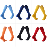 Chaussettes antidérapantes de Football avec Logo personnalisé, nouvelle conception de haute qualité, de couleur unie