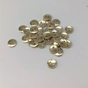 Round Metal 2-Holes <b>Buttons</b> Nickel-Free For Apparel Custom Orders Welcome - Product Image 1