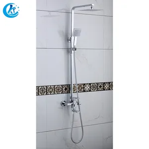 Latest design rainfall style bathroom brass bath shower mixer tap