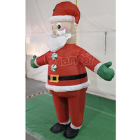 Père Noël gonflable de 6 pieds pour jardin, décoration extérieure de Noël pour adultes, personnage de dessin animé durable et imperméable