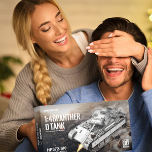 Piececool HP372-SK <span class=keywords><strong>1</strong></span>:<span class=keywords><strong>48</strong></span> <span class=keywords><strong>Panther</strong></span> D Tank, puzzle en métal 3D, modèle de construction en métal à collectionner, jouets pour adultes et enfants - Product Image 3