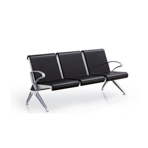 Chaise d'attente d'aéroport en gros d'usine coussin en cuir PU en acier <span class=keywords><strong>trois</strong></span> sièges banc <span class=keywords><strong>tandem</strong></span> hôpital 3 <span class=keywords><strong>places</strong></span> chaise d'attente - Product Image 6
