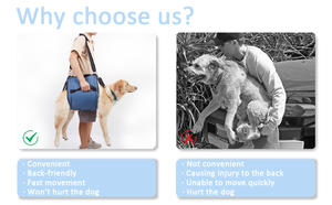 Tas Ransel Pengangkat Hewan Peliharaan Mewah dari Poliester untuk Rehabilitasi Darurat, <span class=keywords><strong>Harness</strong></span> untuk Anjing Penyandang Disabilitas, Perawatan Mandi, Pemotongan Kuku - Product Image 6