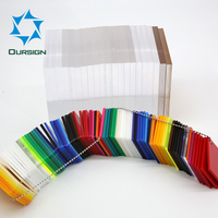 Fournisseur de feuille acrylique claire de verre de Shanghai Oursign Plex