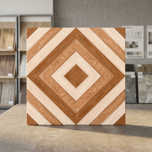 Carreaux de sol en céramique brillante Creta Beige 400x400mm, aspect marbre, pour intérieur - Product Image 3