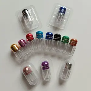 Lege Plastic Seksuele Enhancement Pillen Mini Enkele Capsule Verpakking Schelpen