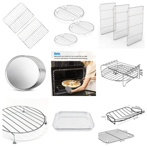 Grille de barbecue ronde de 17 ''solide en acier inoxydable 304 supports de barbecue/filet de cuisson en carbone/accessoires de barbecue - Product Image 6
