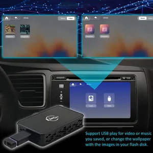 Ushilife Carplay Ai box sem fio Android Auto Carplay Adaptador Youtube Netflix Espelho Spotify TikTok USB Car play Multimídia Box