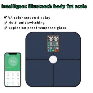 Balance <span class=keywords><strong>de</strong></span> précision intelligente Écran couleur VA Indicateur <span class=keywords><strong>de</strong></span> <span class=keywords><strong>graisse</strong></span> corporelle Affichage LED Fréquence cardiaque Application pour la perte <span class=keywords><strong>de</strong></span> poids Unité kg - Product Image 3