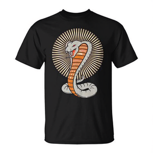 Camiseta Retro Sun Burst Serpent Snake, color negro, unisex, talla para adultos M L XL XXL - Product Image 2