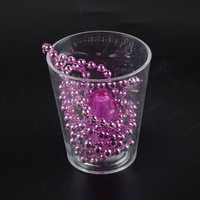 Verres à boire en plastique mignons pour fête de fiançailles, fête de mariage, fête de bachelorette, verre à liqueur en forme de pénis, collier