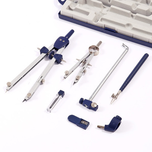 FOSKA Compas <span class=keywords><strong>à</strong></span> arc métallique de 6,7 pouces, <span class=keywords><strong>facile</strong></span> <span class=keywords><strong>à</strong></span> transporter et <span class=keywords><strong>à</strong></span> ranger, ensemble de 7 outils de dessin pour le dessin technique, l'ingénierie et l'architecture - Product Image 2