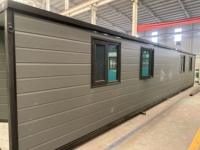Maison préfabriquée extensible en acier écologique contemporaine de 20 pieds et 40 pieds avec cuisine, chambre, villa, maison préfabriquée de luxe mobile