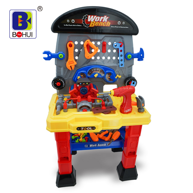 Пластиковый детский строительный инструмент для ремонта автомобиля, мастерской, игрушки, набор инструментов для рабочего скамья, комплект для ролевых игр, игрушки для дома