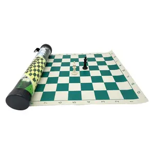 Easydo — jeu d'échecs en plastique, pièce noir et blanc de haute qualité avec baril en plastique pour jeu en plein air, 6.5cm