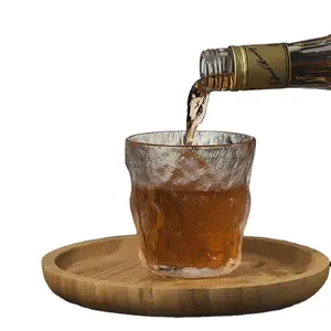 Làm bằng tay cốc thủy tinh vàng gọng sáng tạo Glacier Kính đồ uống lạnh Cup cho Whisky nước trái cây trà sữa bia rượu cà phê