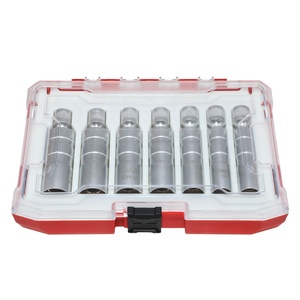 7 Pcs 12pt Magnetic Thin Wall <strong>Spark</strong> <strong>Plug</strong> <strong>Socket</strong> Universal Joint 3/8-Inch Drive Swivel <strong>Socket</strong> Removal Tool Set - Product Image 2