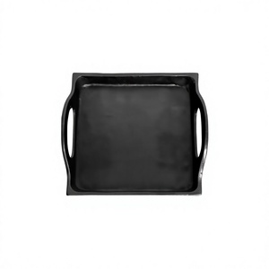 Bandejas Decorativas para Servir con Asa, Color Negro, Diseño Moderno, Bandeja de Metal, Uso Comercial, Apta para Contacto con Alimentos, Estilo Personalizable - Product Image 1
