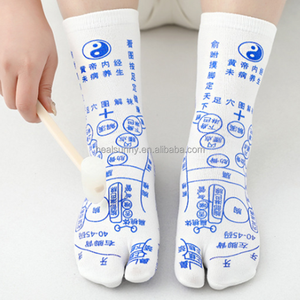 Inglés Único Imprimir Reflexología Acupresión Gráficos Masaje Calcetines Hombres Unisex <span class=keywords><strong>Pie</strong></span> Masaje Calcetín - Product Image 5