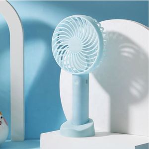 Factory 2024 New Arrivals Usb Rechargeable Mini Portable With Phone Holder Handheld or <b>Table</b> Fan - Product Image 3