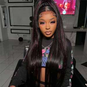 30 32 Pouces Os Droite Avant de Lacet Perruque avec 4x4 13x4 Densité 2550 Raw Vietnamien Remy Cheveux Frange Perruques pour les Femmes - Product Image 2