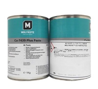 Pâte lubrifiante anti-salissure pour cuivre haute température MOLYKOTE CU-7439 PLUS V1, lubrifiant pour filetages à usage intensif, 1 kg