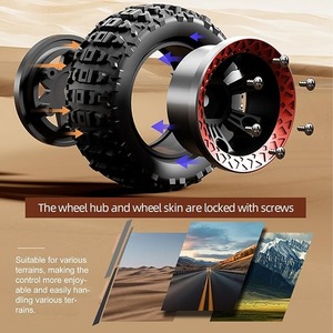 RC-Truck im Maßstab <span class=keywords><strong>1</strong></span>:18, Allradantrieb, 2,4 GHz, 40 km/h, Hochgeschwindigkeits-Offroad-Rennbuggy mit LED-Beleuchtung - Product Image 3