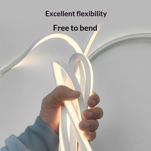Bande lumineuse LED flexible avec gaine en silicone intégrée, 24V, lampe linéaire souple 1010, étanche, pour extérieur, basse tension - Product Image 4