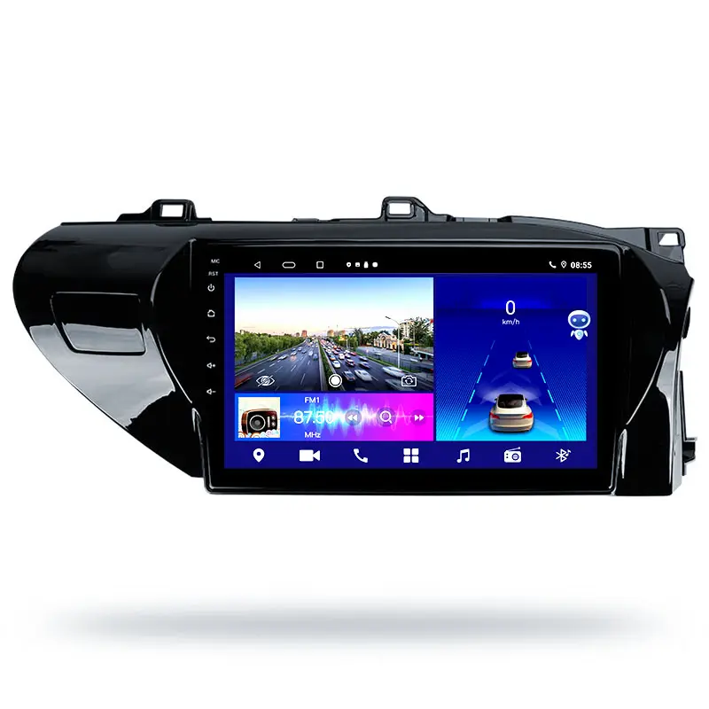 2 Din Autoradio Android Auto Android Multimedia Speler Auto Stereo Radio Voor Toyota Hilux 2015 2020 10.1