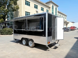 Camions et remorques mobiles commerciaux pour café, pizza et restauration, avec cuisine complète et four à gaz au bois, à vendre - Product Image 2