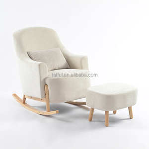 Canapé d'angle sur mesure de style européen pour salon, fauteuil d'allaitement avec ottoman pour la décoration de la chambre d'enfant - Product Image 1