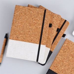 Libreta Promocional 2025, Diario A5 con Cubierta de Corcho y Madera, Ecológica, Bloc de Notas de Oficina para Negocios - Product Image 4