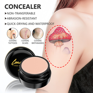 QIC Nova Capa Tatuagem Spots Olho Preto Círculos Poros Invisíveis Impermeável 3 Cor Corretivo Placa - Product Image 3