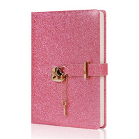 Cuaderno de Cuero PU con Cierre en Forma de Corazón, 100 Hojas A5, Tapa Dura, Encuadernación Cosida, Diario con Llave, Regalo, Diario de Viaje