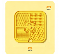Nouvel Arrivage Tapis de Léchage pour Chien en Silicone Écologique de Qualité Alimentaire, Étanche, avec Logo Personnalisé, Accessoire Gamelle pour Manger Lentement pour Petits Chiens