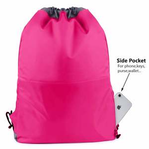 Unisex Custom Lightweight & Durable Foldable Sport Gym <b>Backpack</b> Daily Use With <b>Drawstring</b> Closure for Outdoor Storage - Product Image 5