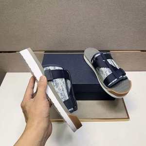 DlOO2026 Trending Designer Brand Luxury Summer Fashion New Beach Denim Anti-Slippery Soft Genuine Leather Outsole <b>Personalized</b> - Product Image 5