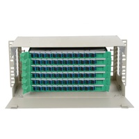 19 "rack type ODF Cabinet 48 72 Core décharger ODF 5U optique FDU boîte d'unité de distribution de fibre