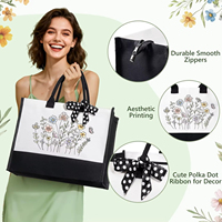Coffret Cadeau de Soins Personnels pour Femmes Modernes - Anniversaire/Noël, Bouquet de Vœux de Guérison, Paniers en Toile de Coton Imprimée Numériquement