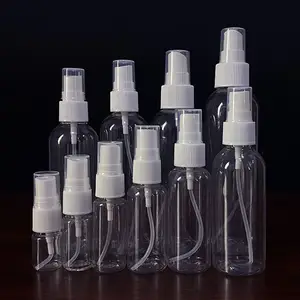 2020 Transparent écologique en plastique fine brume pulvérisateur 8 oz bouteille de désinfectant et l&amp;#39;alcool emballage