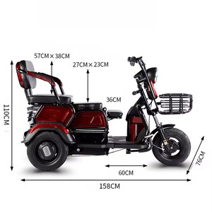 Triciclo Eléctrico Nuevo 2024 para Adultos, Triciclo Eléctrico de Carga <span class=keywords><strong>Volta</strong></span> para Adultos, Bicicleta Triciclo Eléctrica - Product Image 5