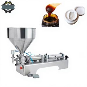 เครื่องบรรจุแบบกึ่งอัตโนมัติระบบลม 220V ความแม่นยำสูง สำหรับช็อกโกแลต ครีม โยเกิร์ต น้ำผึ้ง เจลว่านหางจระเข้ และน้ำสลัด - Product Image 1